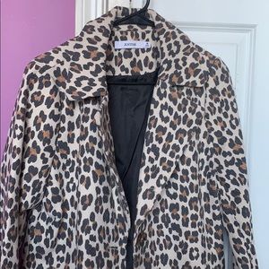 Just fab cheetah print jacket never been warm M